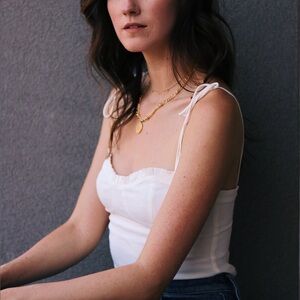 Reformation Cream Top